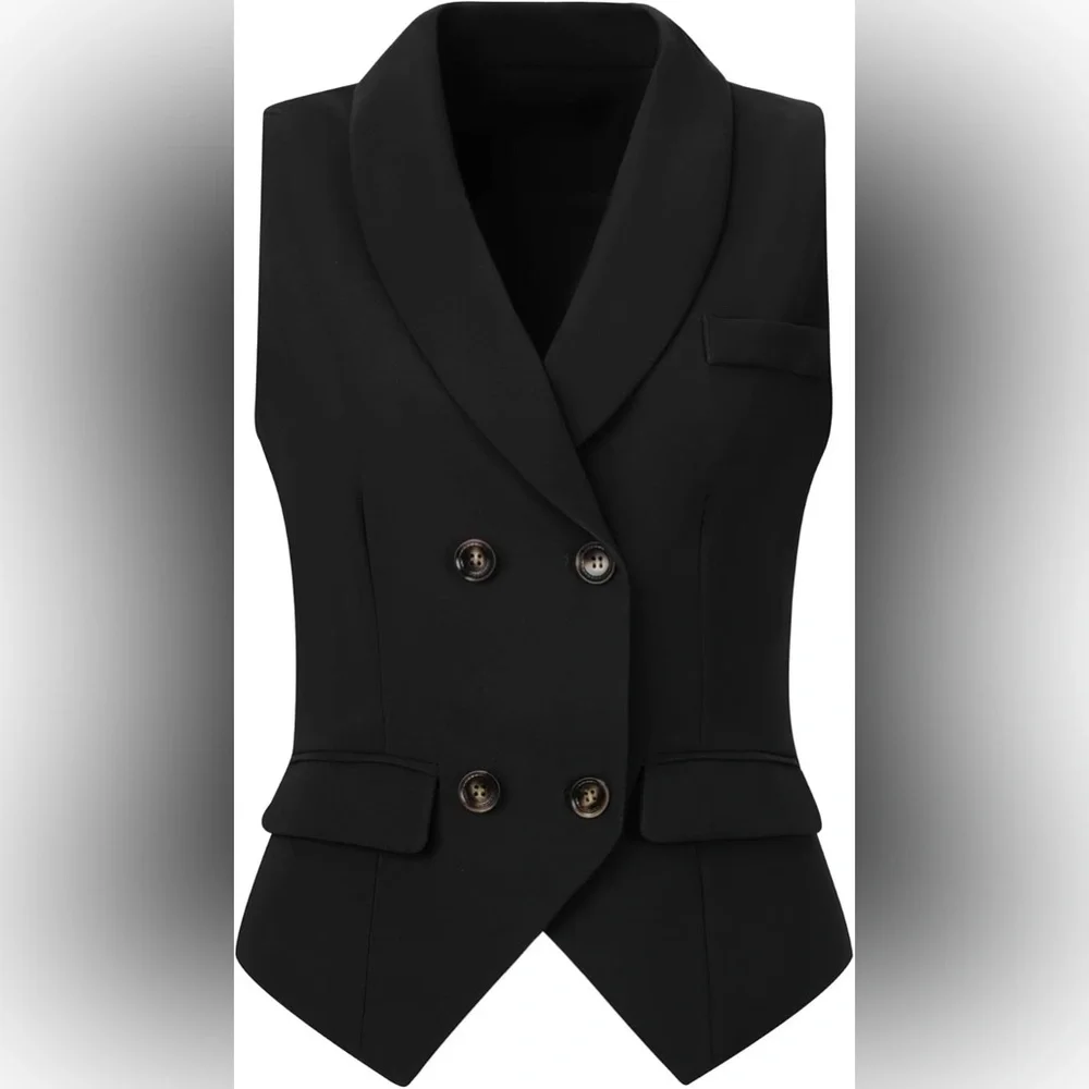 Allegra K Waistcoat Lapel Collar Dressy Versatile
Racerback Suit Vest S NWOT - Picture 1 of 12